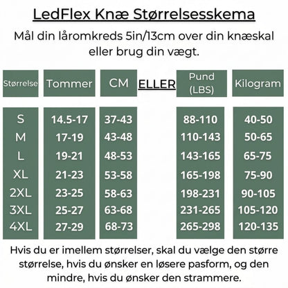LedFlex™ Knæ – Støttebind med Silikonepude